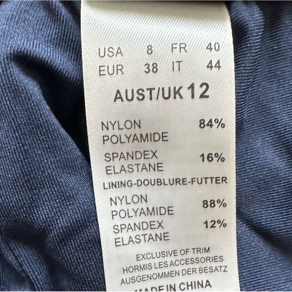 Jets by Jessika Allen Women’s One Piece Wrap Bathing Suit in Navy Size 8 - Picture 5 of 5